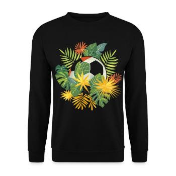 Bande dessinée de football - Sweat-shirt Unisexe - noir - Devant - Alina (178cm) & Michal (187cm)