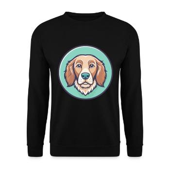 Grand Fauve De Bretagne Hunderasse Karikatur Kawaii - Unisex Pullover - Schwarz - Vorne - Alina (178cm) & Michal (187cm)