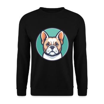 Grand Anglo Francais Blanc Et Orange Dog Breed Pet - Unisex Sweatshirt - black - Front - Alina (178cm) & Michal (187cm)
