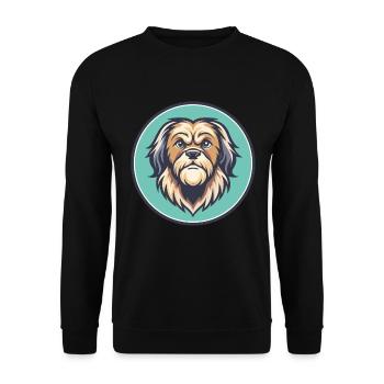 Griffon Nivernais Chien Race Dessin animé Kawaii Clipart - Sweat-shirt Unisexe - noir - Devant - Alina (178cm) & Michal (187cm)