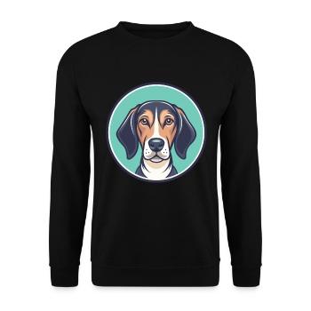 Istrischer Kurzhaar Hund Hund Rasse Karikatur Kawaii - Unisex Pullover - Schwarz - Vorne - Alina (178cm) & Michal (187cm)