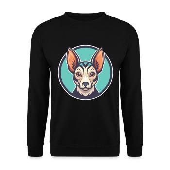 Péruvien Inca Orchidée Chien Race Dessin Animé Kawaii Pet - Sweat-shirt Unisexe - noir - Devant - Alina (178cm) & Michal (187cm)