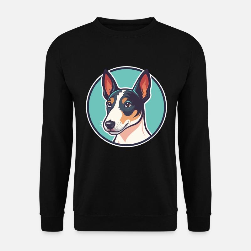 Glatter Foxterrier Hunderasse Karikatur Kawaii - Unisex Pullover - Schwarz