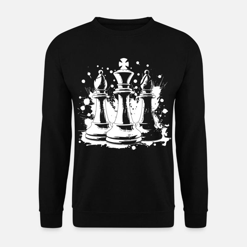 Chess bishop and king - Unisex Sweatshirt - black