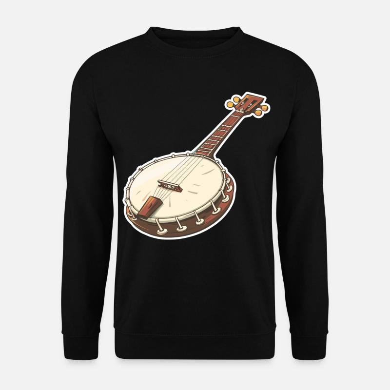 Banjo Grafik - Unisex Pullover - Schwarz
