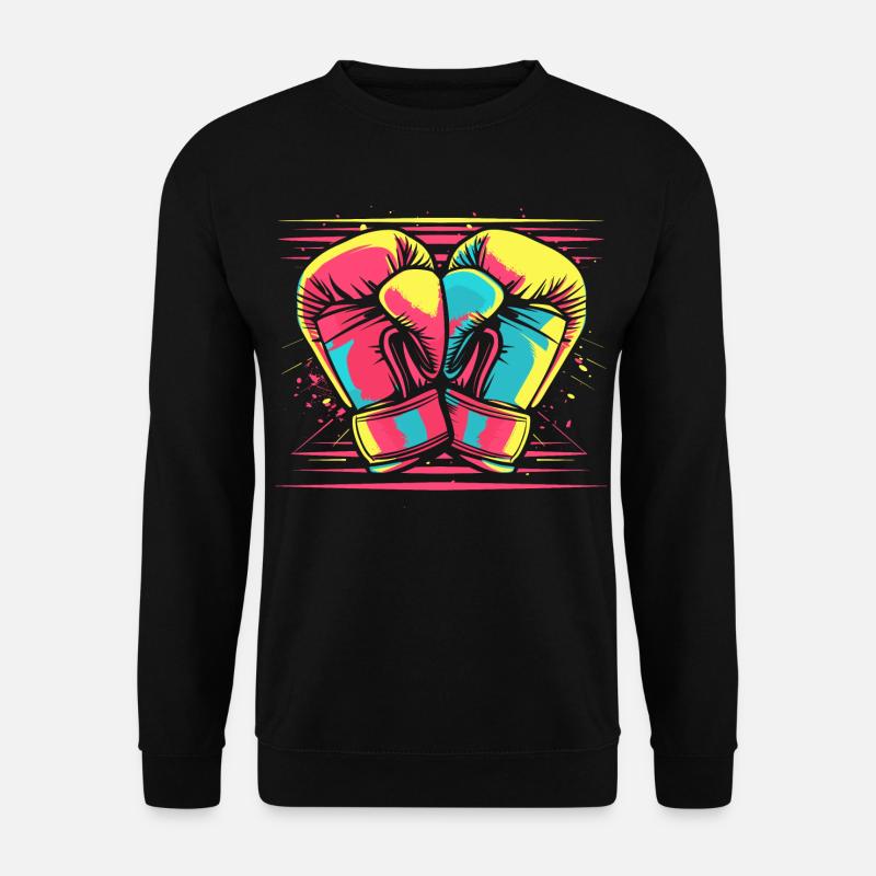 Boxhandschuhe Comic Look - Unisex Pullover - Schwarz