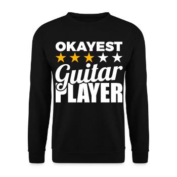 Average guitarist - Unisex Sweatshirt - black - Front - Alina (178cm) & Michal (187cm)