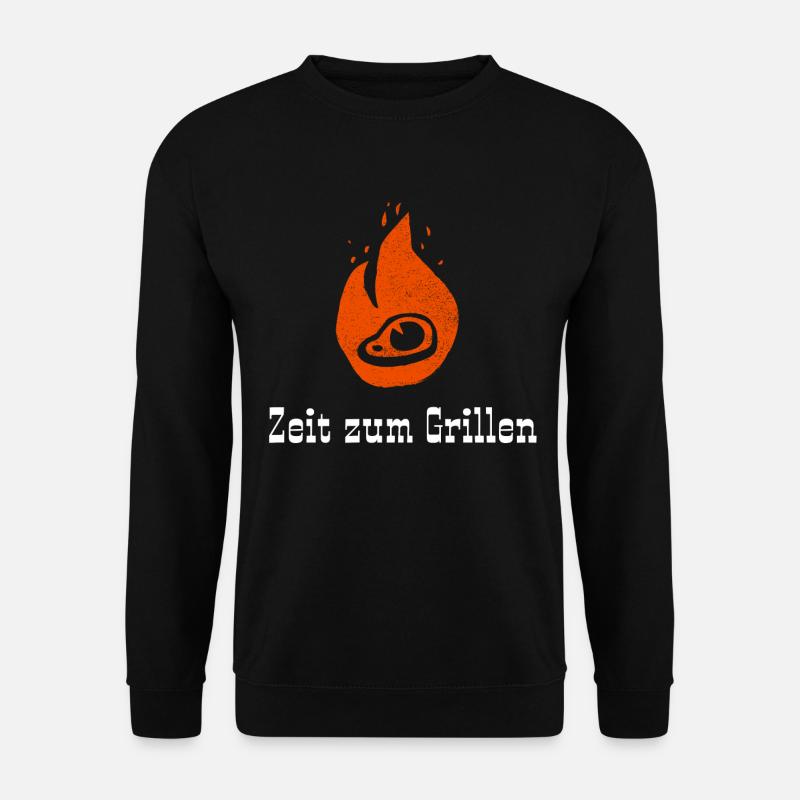 Zeit zum Grillen - Unisex Pullover - Schwarz