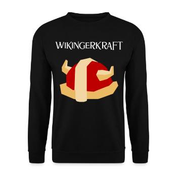 Wikingerkraft - Unisex Pullover - Schwarz - Vorne - Alina (178cm) & Michal (187cm)