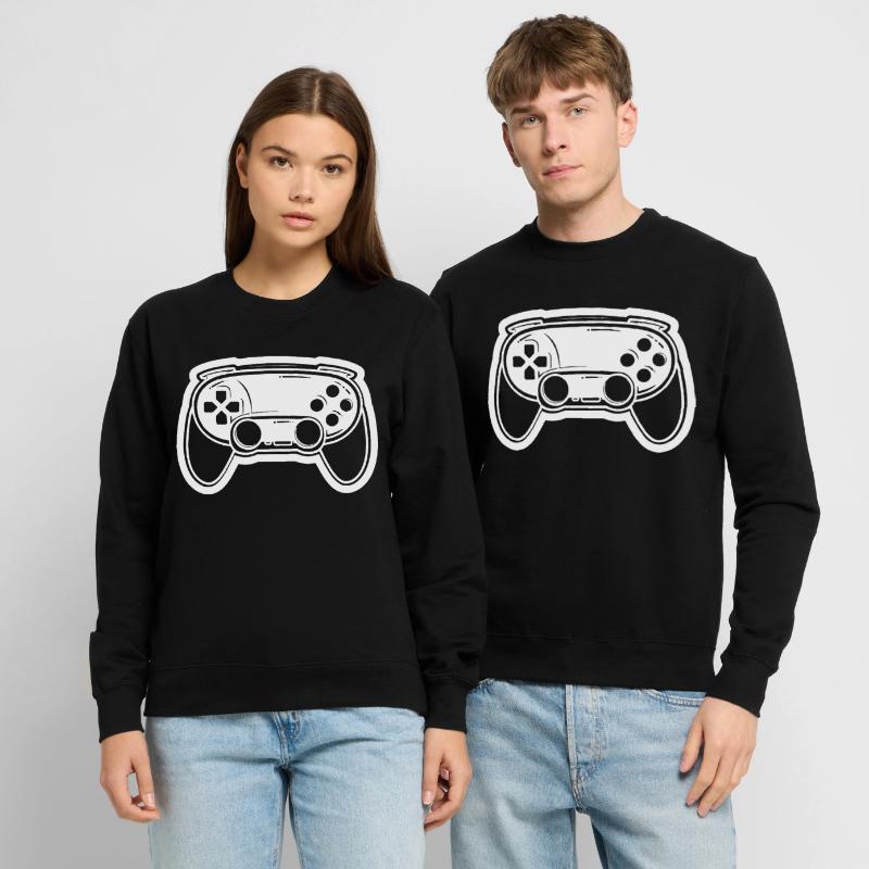 Videospiel Controller Zeichnung Unisex Pullover