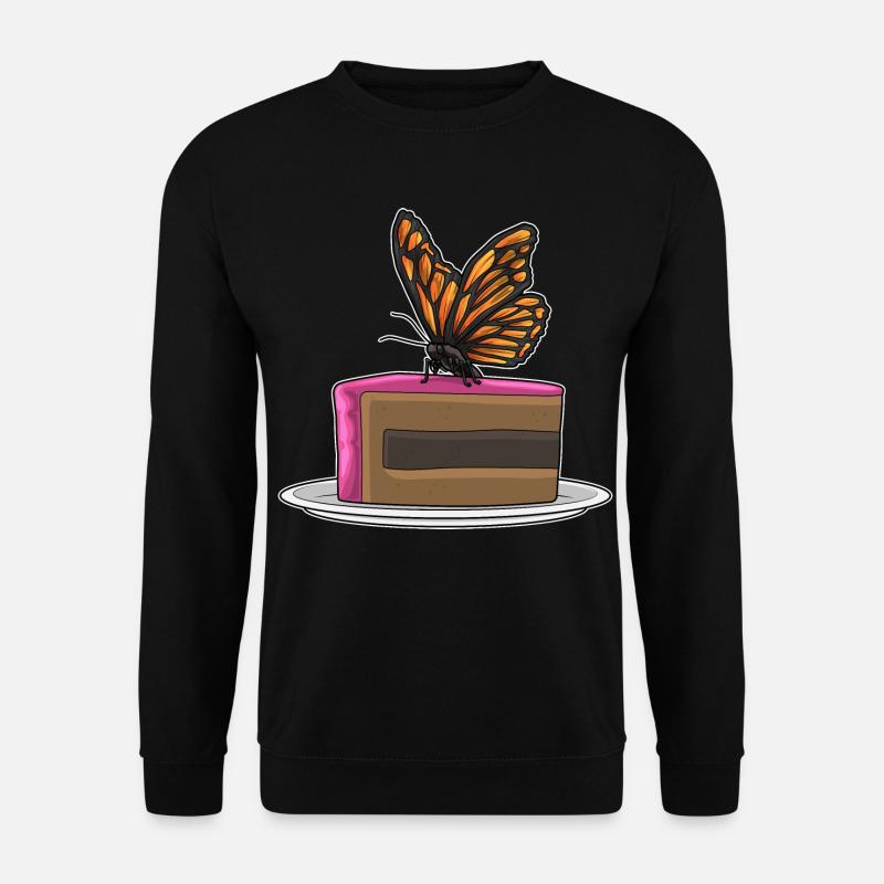Butterfly Birthday Cake - Unisex Sweatshirt - black