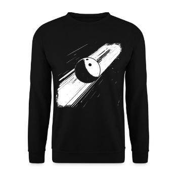 Bowling ball - Unisex Sweatshirt - black - Front - Alina (178cm) & Michal (187cm)