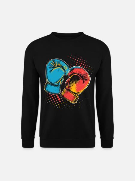 Boxhandschuhe Grafik - Unisex Pullover - Schwarz