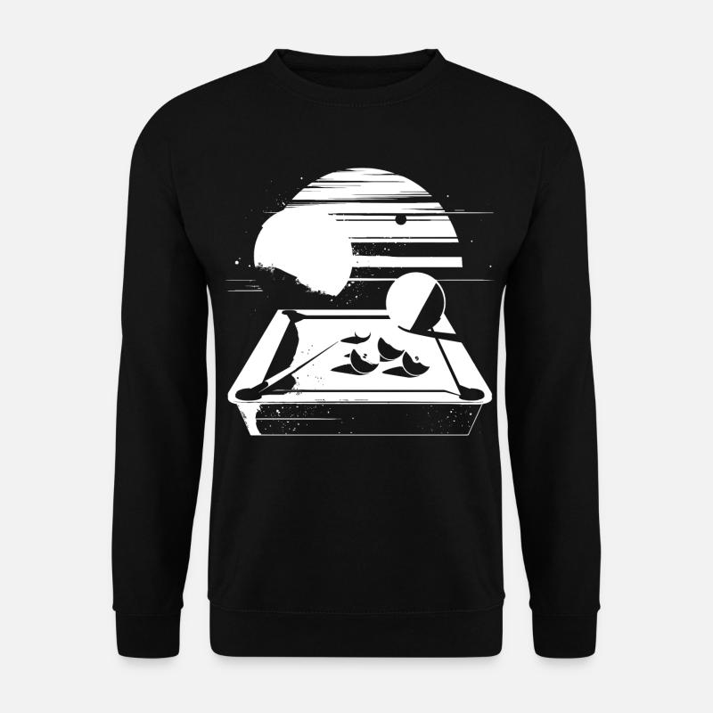Billard Grafik - Unisex Pullover - Schwarz