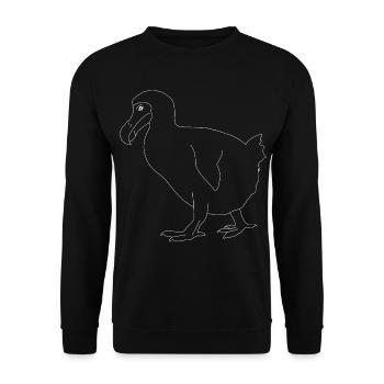 Dodo - Unisex Sweatshirt - black - Front - Alina (178cm) & Michal (187cm)