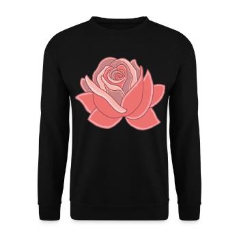 Coeur de la rose - Sweat-shirt Unisexe - noir - Devant - Alina (178cm) & Michal (187cm)
