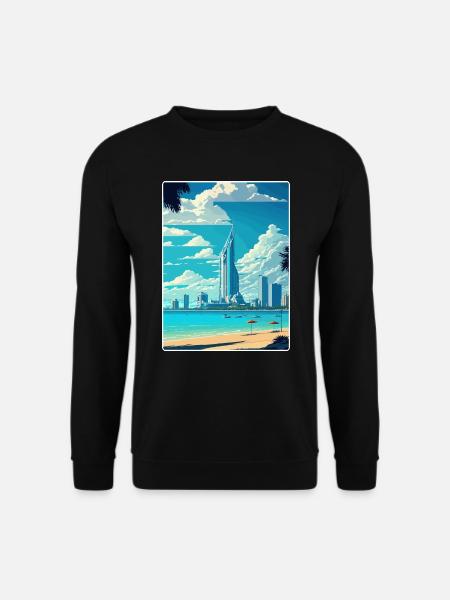 Pattaya Thailand Thai Reise Poster Souvenir WPA - Unisex Pullover - Schwarz