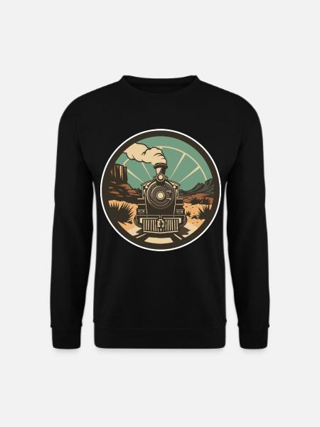 Railway Illustration - Unisex Sweatshirt - black