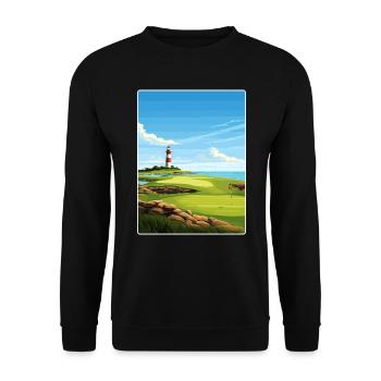 Harbor Town Golf Links Club Course Reiseposter - Unisex Pullover - Schwarz - Vorne - Alina (178cm) & Michal (187cm)