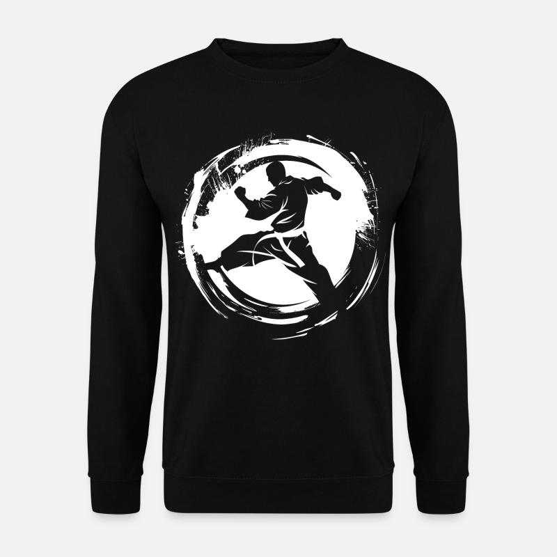 Karateka Skizze - Unisex Pullover - Schwarz
