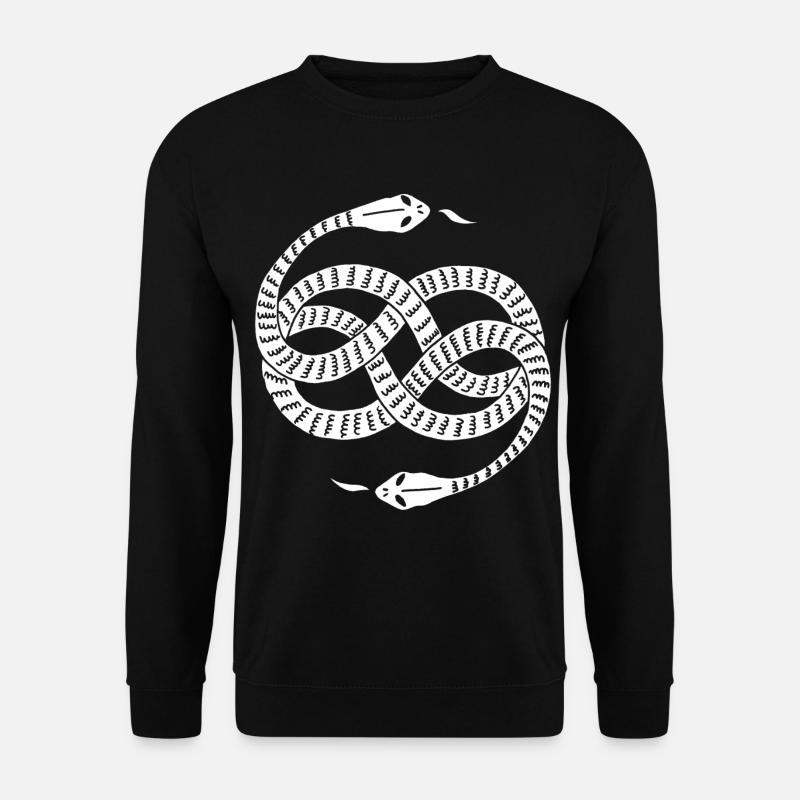 Infinite White Snakes - Unisex Sweatshirt - black