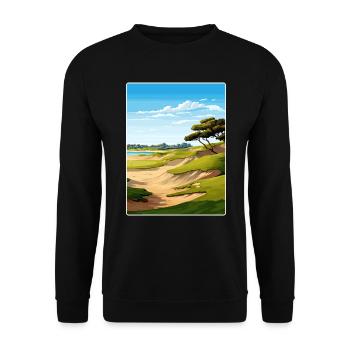 Affiche de voyage du parcours de golf Torrey Pines - Sweat-shirt Unisexe - noir - Devant - Alina (178cm) & Michal (187cm)