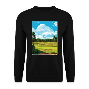 Pinehurst Golf Resort Reiseposter Souvenir WPA - Unisex Pullover - Schwarz - Vorne - Alina (178cm) & Michal (187cm)