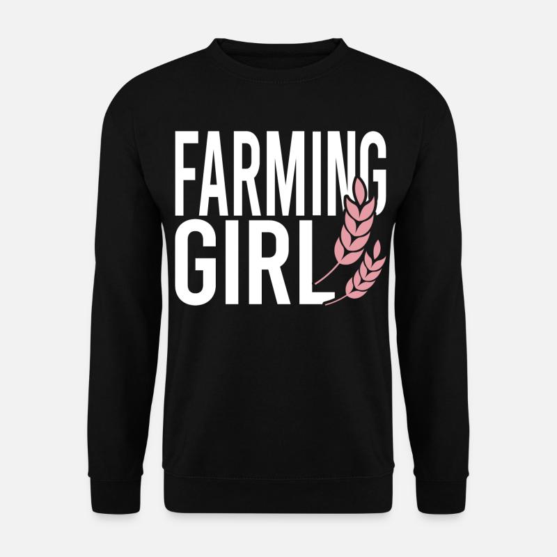 Farming Girl - Unisex Pullover - Schwarz