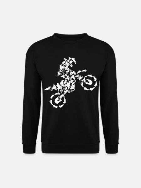 Motocross Silhouette - Unisex Sweatshirt - black