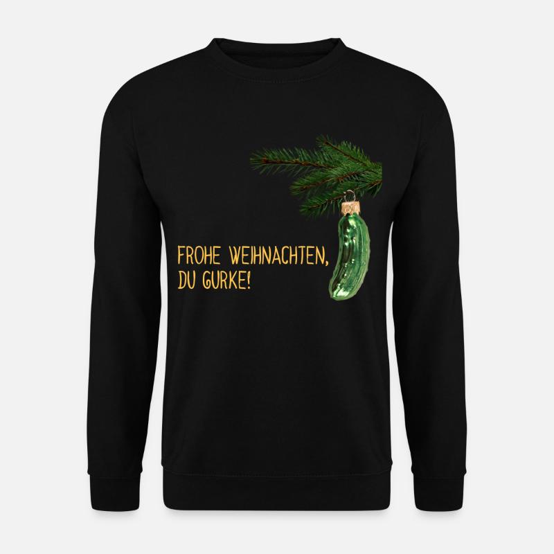Weihnachtsgurke - Unisex Pullover - Schwarz