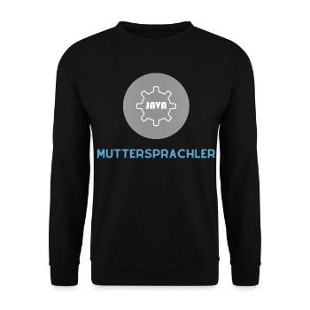 Locuteur natif : JavaScript Edition - Sweat-shirt Unisexe - noir - Devant - Alina (178cm) & Michal (187cm)