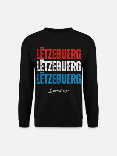 Flagge von Luxemburg, Luxemburger Stolz - Unisex Pullover - Schwarz