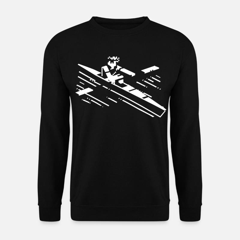 Rudern Cartoon Stil - Unisex Pullover - Schwarz