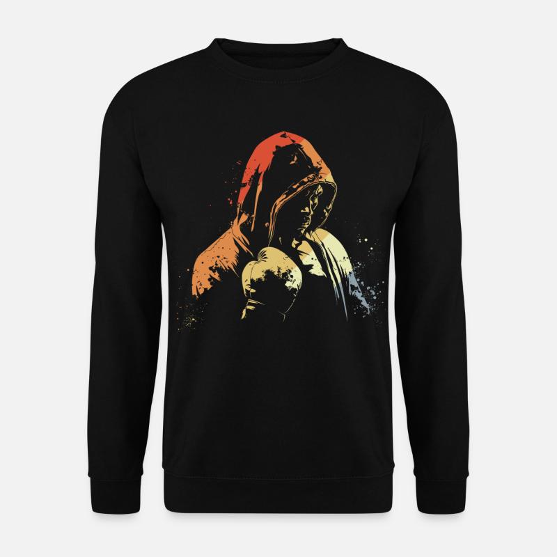 Retro Kickboxen - Unisex Pullover - Schwarz