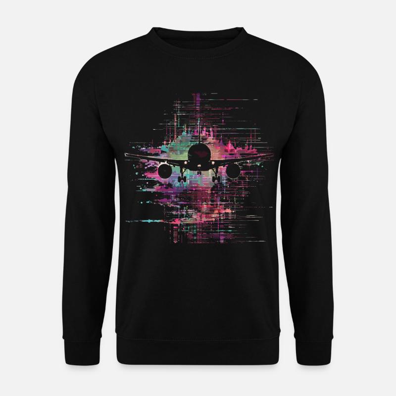 Flugzeuge 90er Jahre - Unisex Pullover - Schwarz