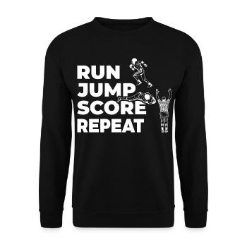 Le dicton du football américain - Sweat-shirt Unisexe - noir - Devant - Alina (178cm) & Michal (187cm)
