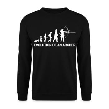 Kind zum Bogenschützen - Unisex Pullover - Schwarz - Vorne - Alina (178cm) & Michal (187cm)