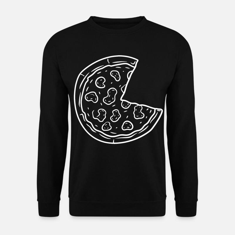 Pizza Skizze - Unisex Pullover - Schwarz