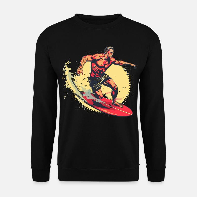 Surfer Graphics - Unisex Sweatshirt - black
