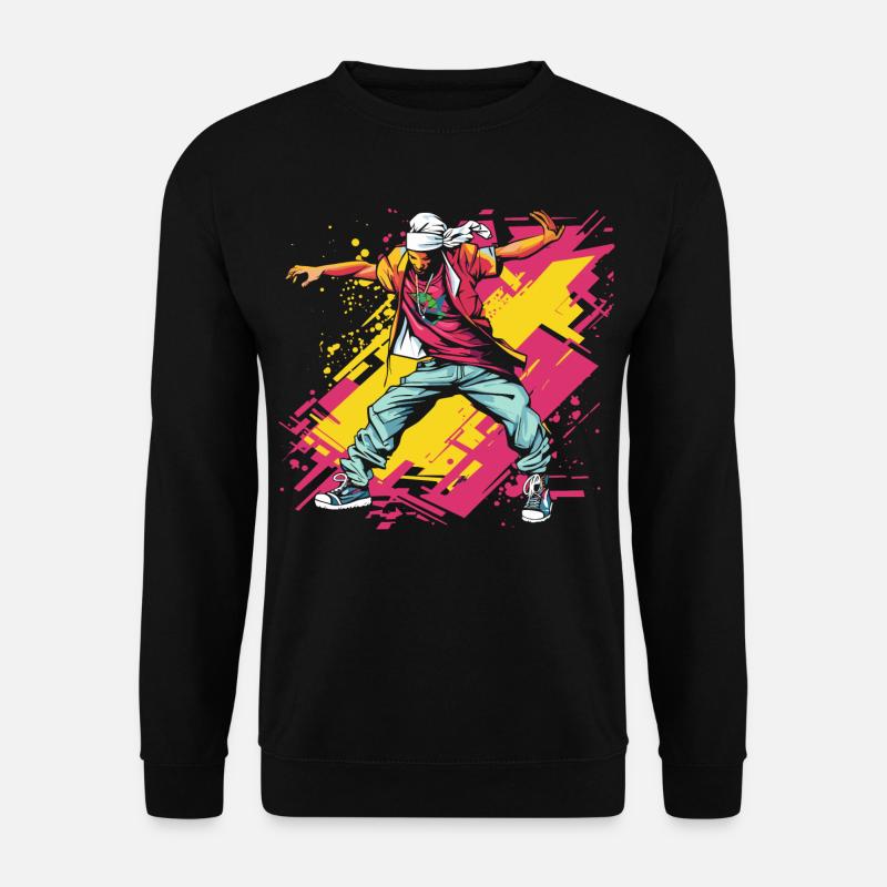 Breakdancer Graffiti - Sweat-shirt Unisexe - noir