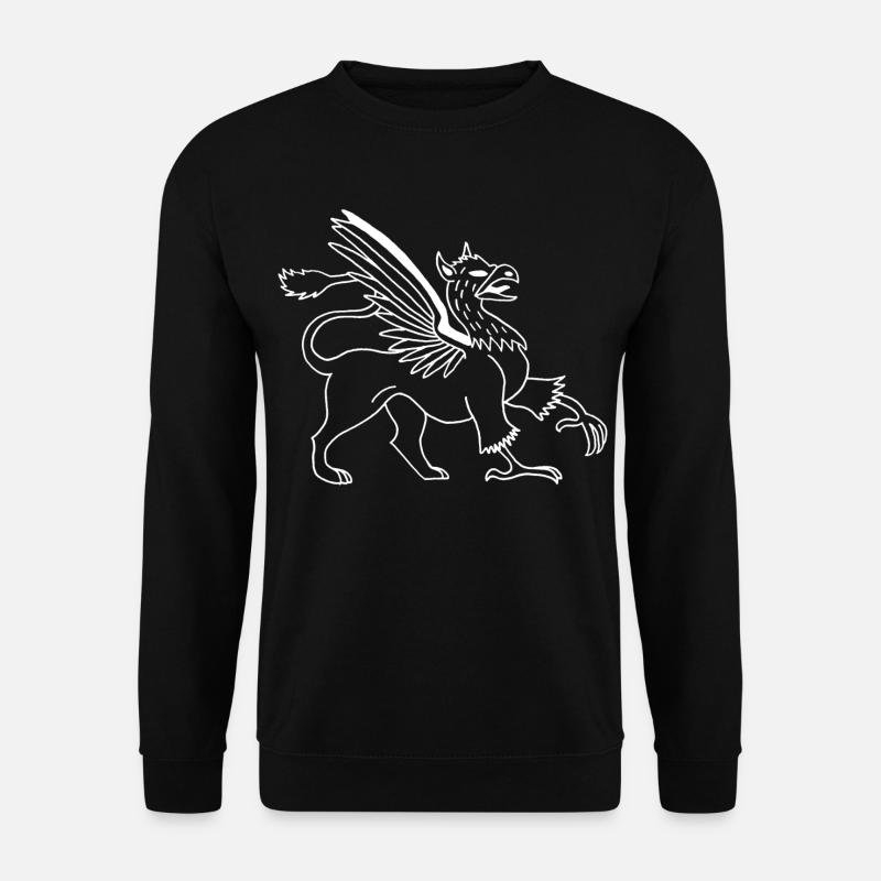Fabelhaftes Tier, der weiße Greif - Unisex Pullover - Schwarz