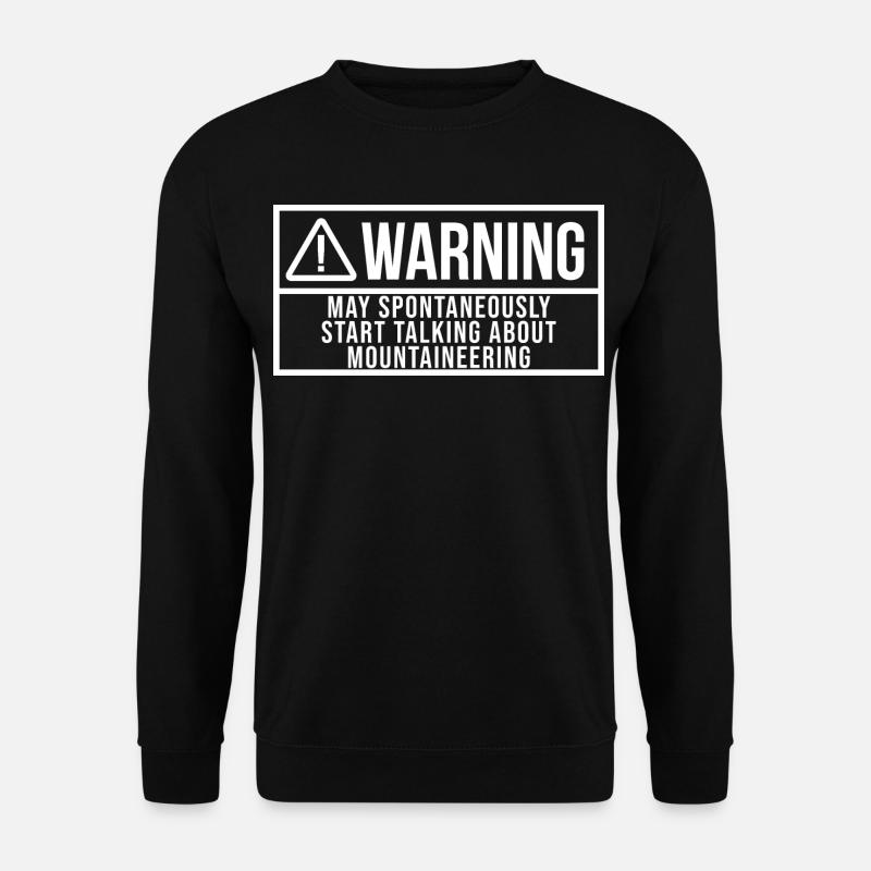 Bergsteigen - Unisex Pullover - Schwarz