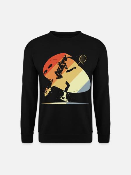 Vintage Badminton - Unisex Pullover - Schwarz