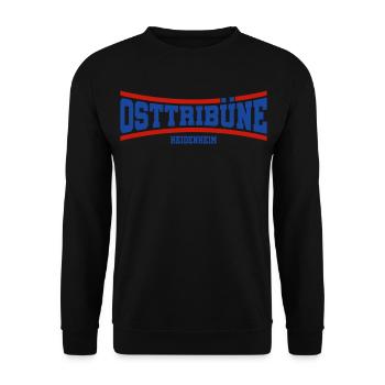 Osttribüne Heidenheim | Farben änderbar - Unisex Pullover - Schwarz - Vorne - Alina (178cm) & Michal (187cm)