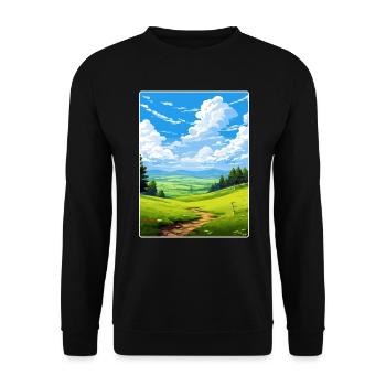 Bergisches Land Deutschland Reiseposter Souvenir WPA - Unisex Pullover - Schwarz - Vorne - Alina (178cm) & Michal (187cm)