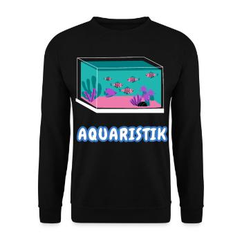 Aquarium lovers - Unisex Sweatshirt - black - Front - Alina (178cm) & Michal (187cm)