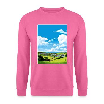 Crantock Cornwall England Reiseposter Souvenir - Unisex Pullover - Pink - Vorne