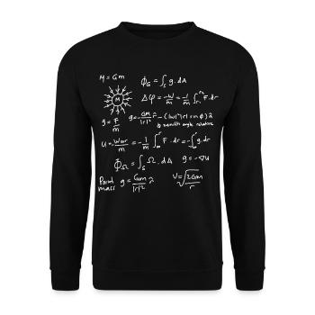 Les équations de la physique déchaînées - Sweat-shirt Unisexe - noir - Devant - Alina (178cm) & Michal (187cm)