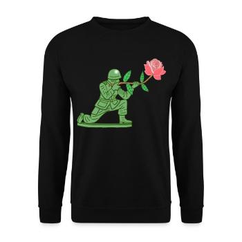 Peacekeeper - Unisex Pullover - Schwarz - Vorne - Alina (178cm) & Michal (187cm)
