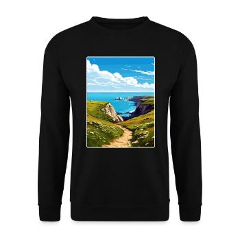 Channel Islands National Park California Travel - Unisex Sweatshirt - black - Front - Alina (178cm) & Michal (187cm)
